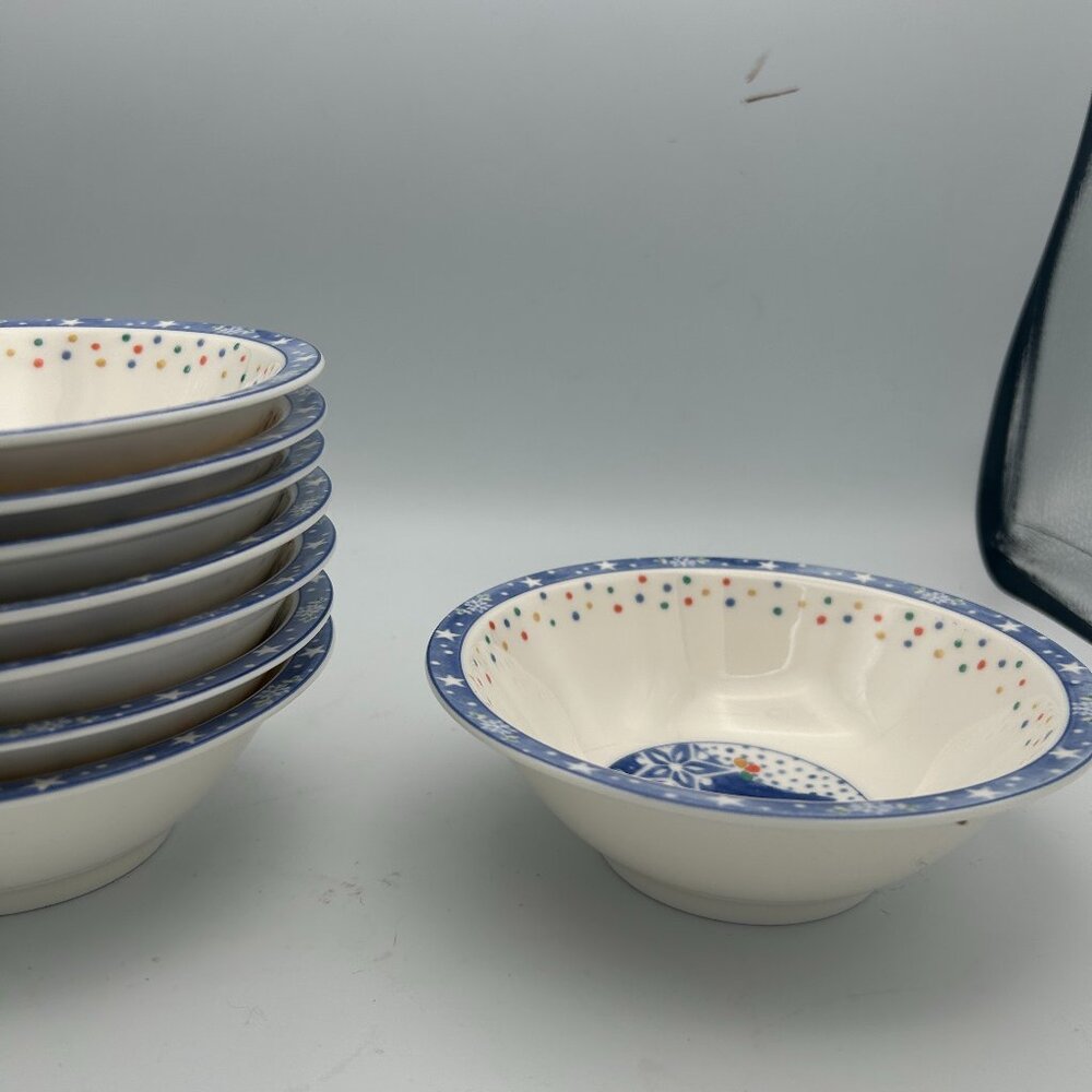 Set of 8 Vtg Noritake Epoch Mr Snowman Cereal Bowls - Picture 2 of 4